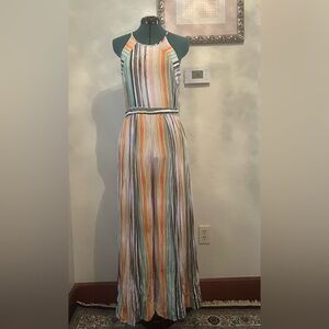 Blank London Multicolor Watercolor Stripe Jumpsuit size S